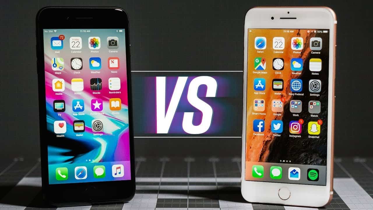Porównanie: wyświetlacz iPhone 8 vs iPhone 7